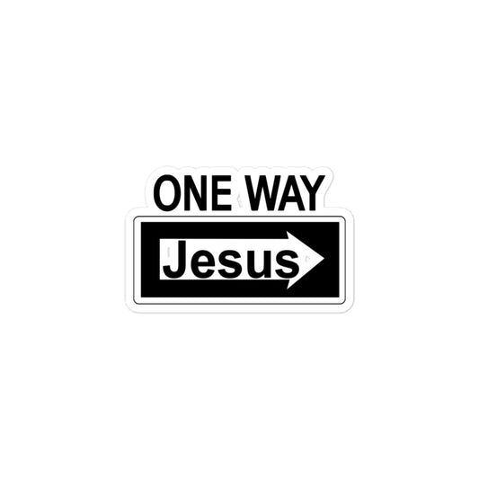 One-Way Jesus Sticker