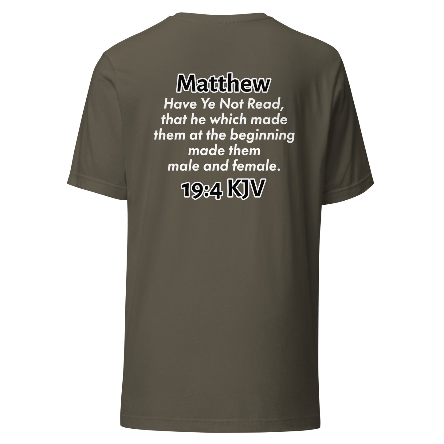 Matthew 19:4 T-Shirt